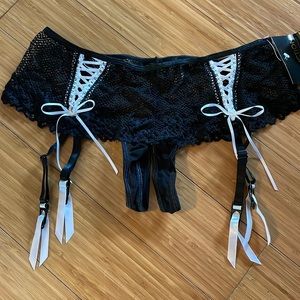 Frederick’s of Hollywood garter panty